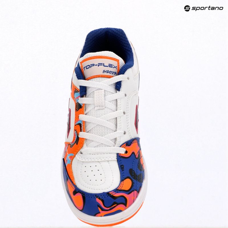 Dětské kopačky Joma Top Flex Jr IN white-orange 9