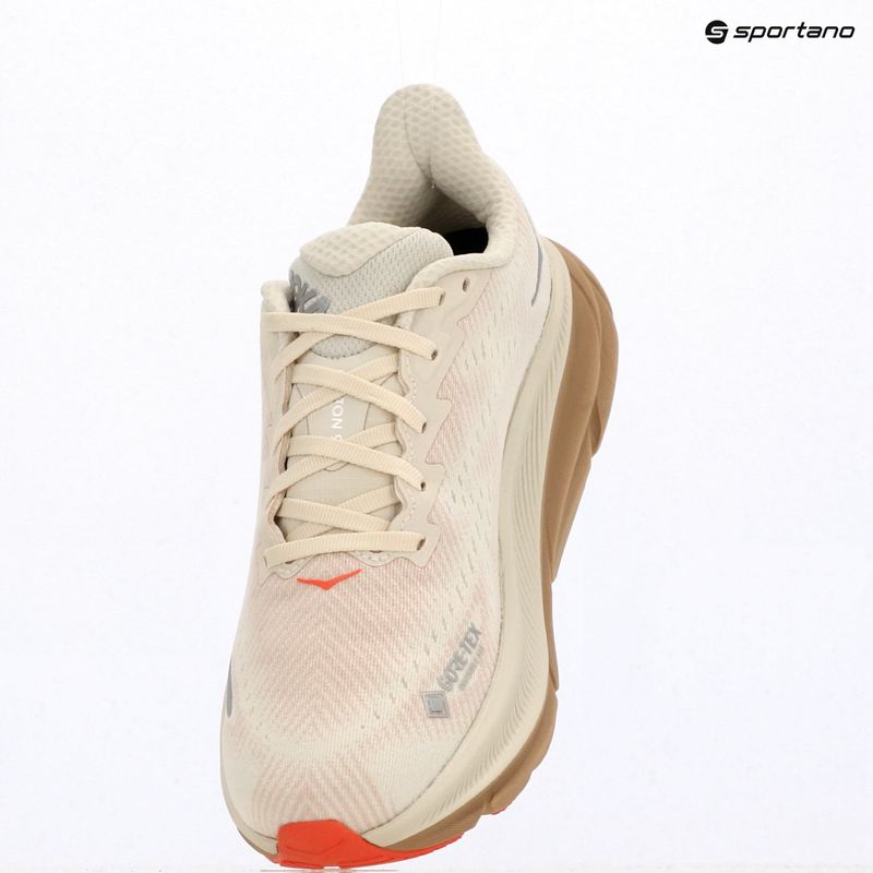 Dámské běžecké boty HOKA Clifton 9 GTX eggshell/khaki 10
