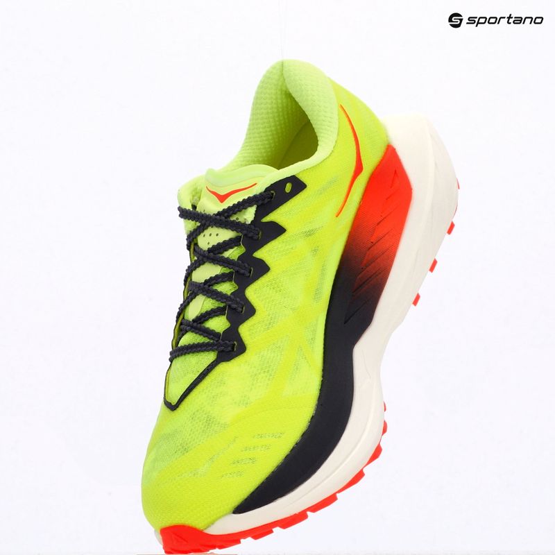 Dámské běžecké boty HOKA Rocket X Trail neon yuzu/neon flame 9