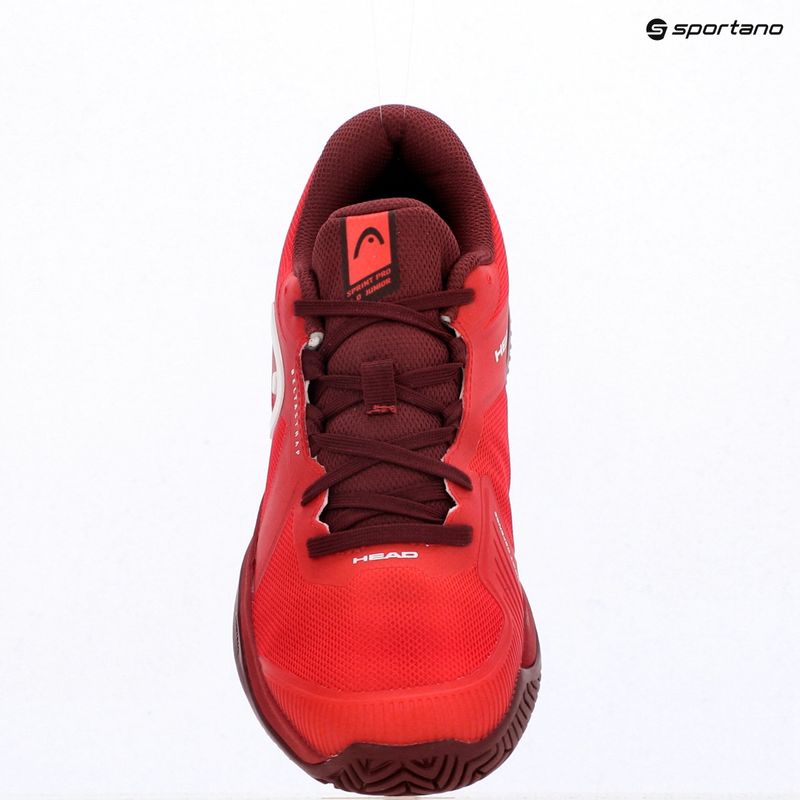 Dětské tenisové boty HEAD Sprint Pro 4.0 Jr red/dark red 16