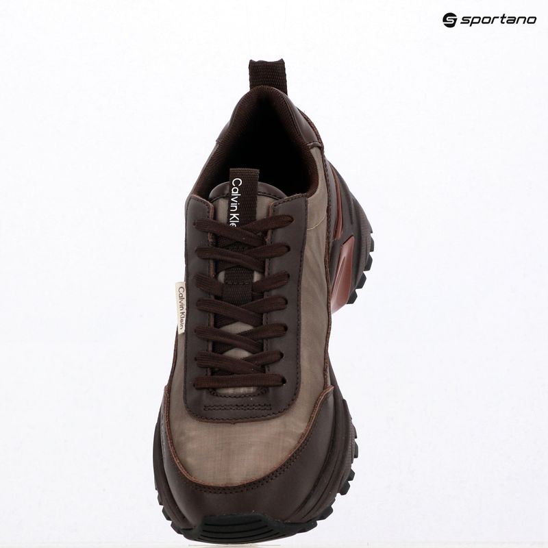 Dámské boty Calvin Klein HW0HW02999 Hike Runner Organza Met Leather bordeaux/rhubarb 9