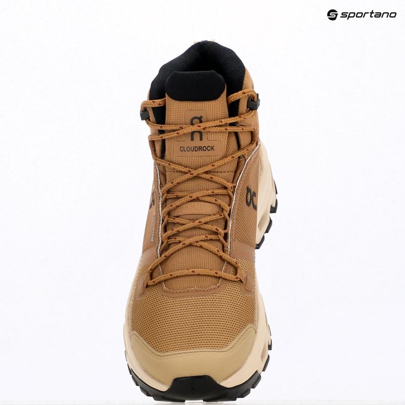 Dámské boty On Cloudrock Mid Waterproof sphinx/sand 9