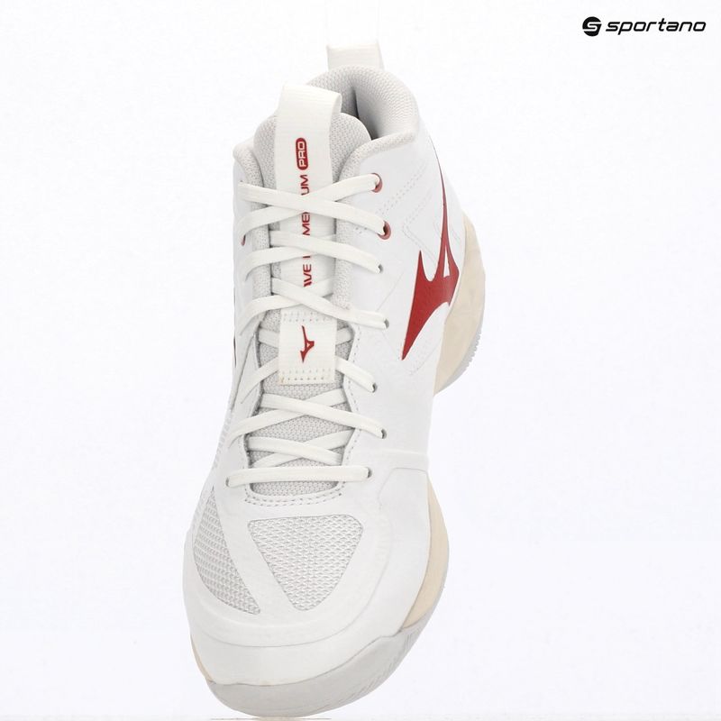 Dámské volejbalové boty Mizuno Wave Momentum Pro Mid white/rose elegance/lava falls 4