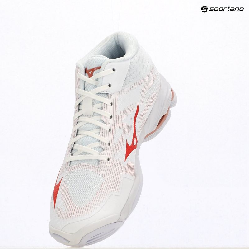 Dámské boty na volejbal Mizuno Wave Lightning Pro Mid white/rose elegance/lava falls 4