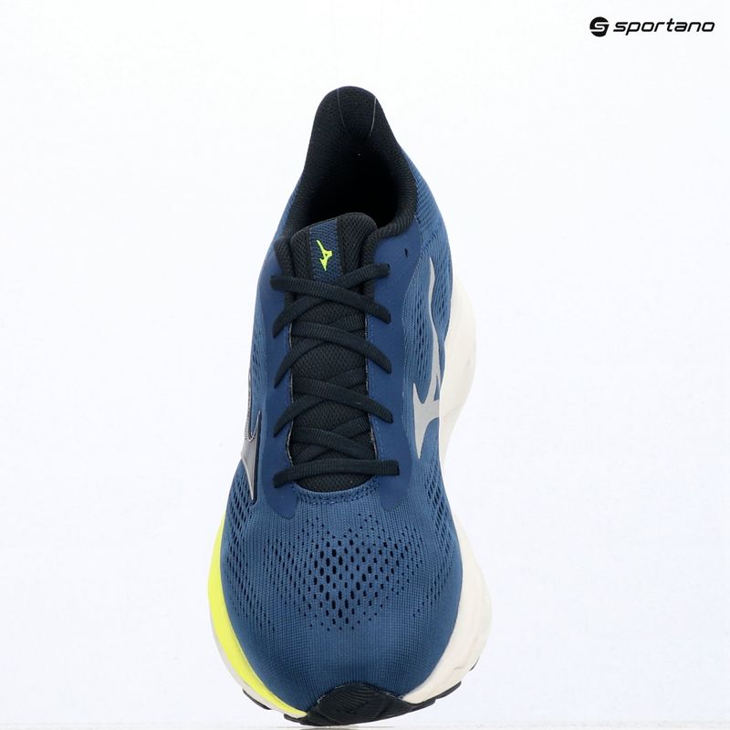Pánské běžecké boty Mizuno Wave Serene 2 estate blue/silver/lightning yellow 3