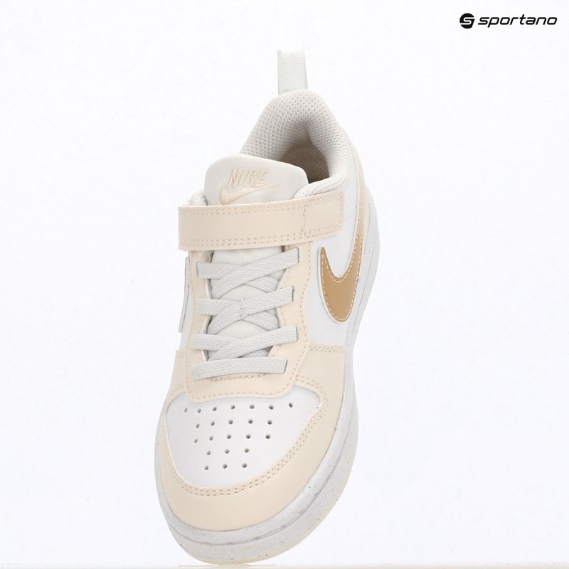 Dětské boty Nike Court Borough Low white/chalk/white/shimmer 6