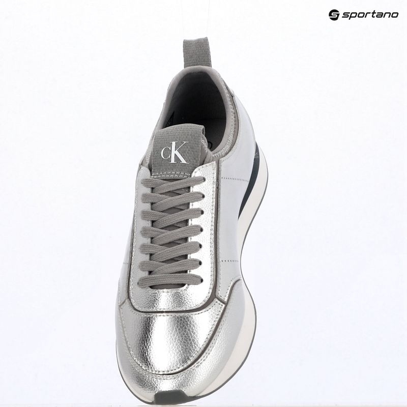 Dámské boty Calvin Klein HW0HW03287 Retro Runner Metallic silver 9