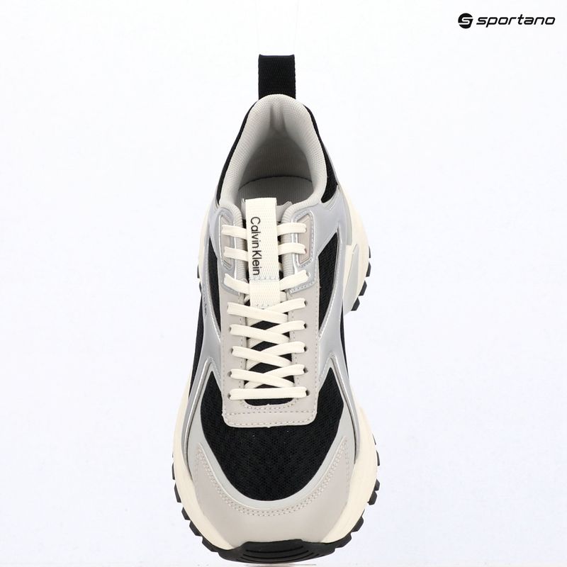 Dámské boty Calvin Klein HW0HW03140 Hike Run Stripe Mesh Met black/silver/light grey 9
