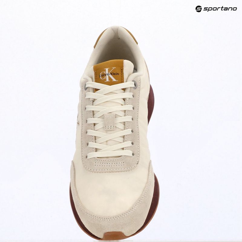 Pánské boty Calvin Klein YM0YM01361 Retro Runner Ess Mix Mat white swan/tofu/amber gold 9