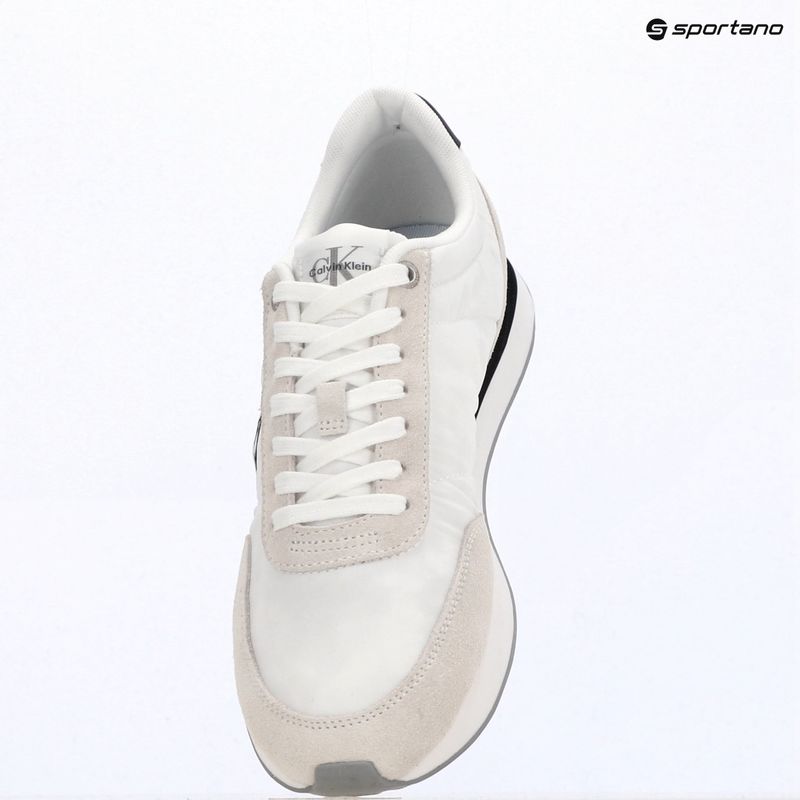 Dámské boty Calvin Klein YW0YW01990 Retro Runner Lace Up Nylon MG bright white/black 9