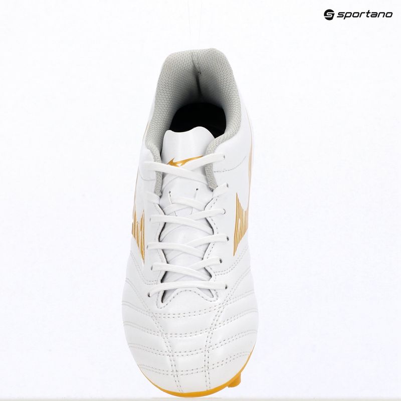 Dětské kopačky Mizuno Monarcida Neo III Select FG white/mp gold 11