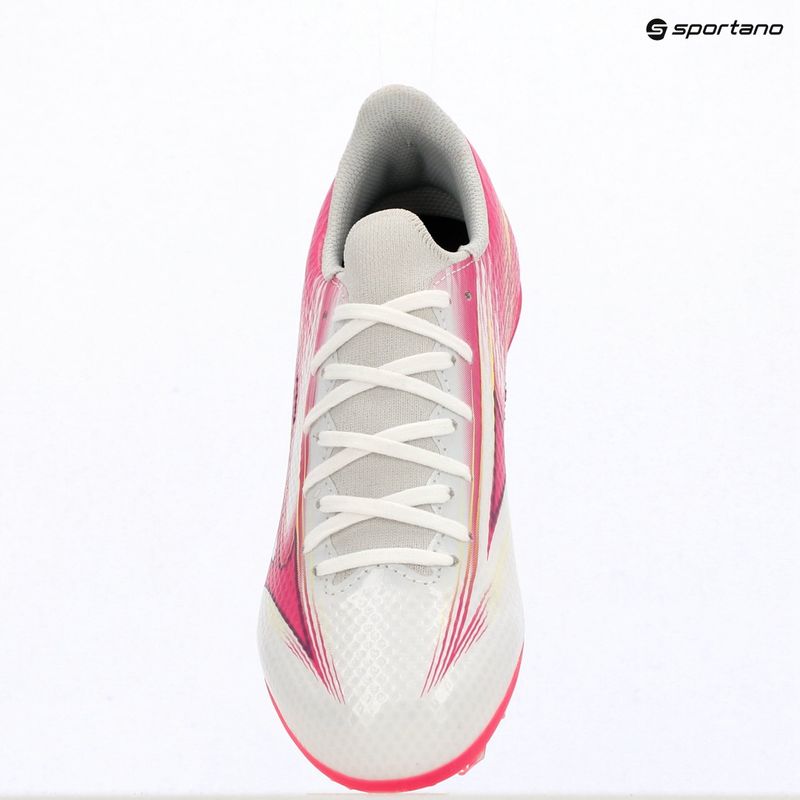 Dětské kopačky Mizuno Alfa III Select Jr FG white/fuchsia purple 10