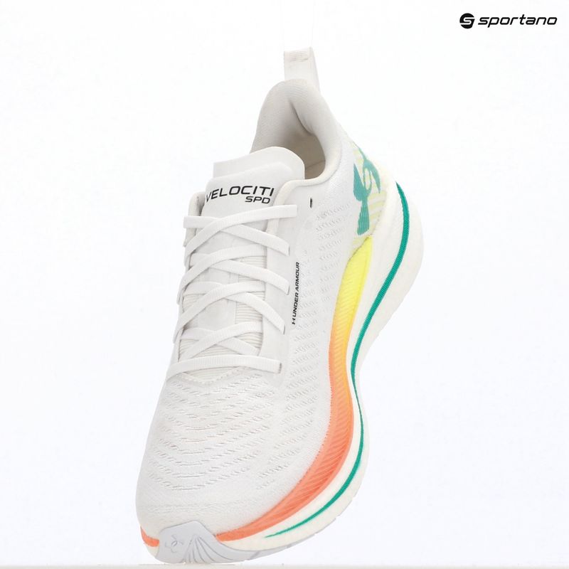 Dámské běžecké boty Under Armour Velociti SPD white/orange bloc/metallic silver 9
