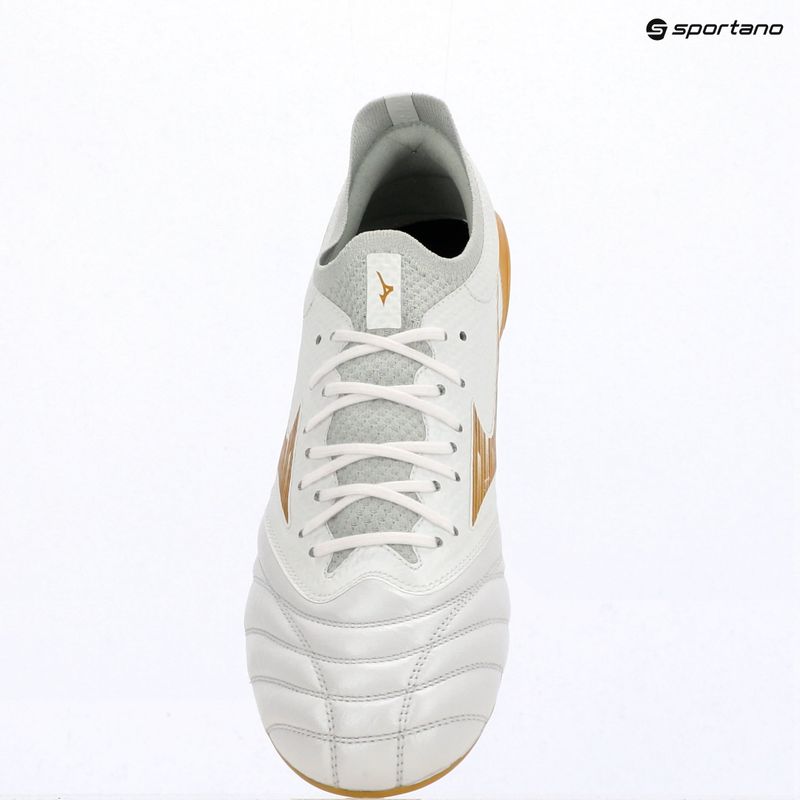 Kopačky Mizuno Morelia Neo IV Beta Elite AG white/mp gold/cool gray 3c 12