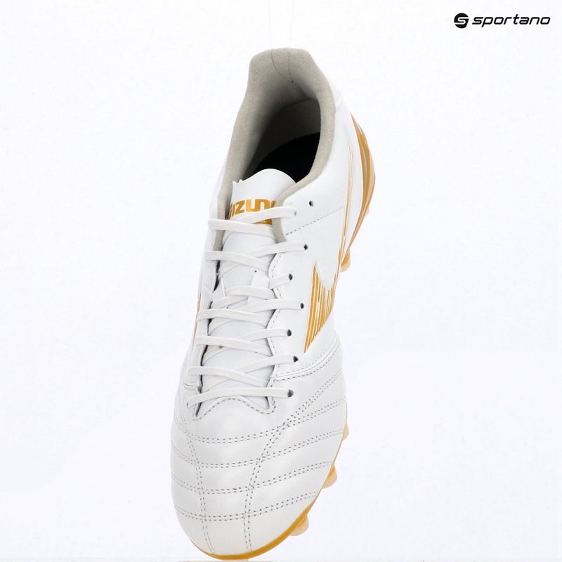 Kopačky Mizuno Morelia Neo IV Pro FG white/mp gold/cool gray 3c 12