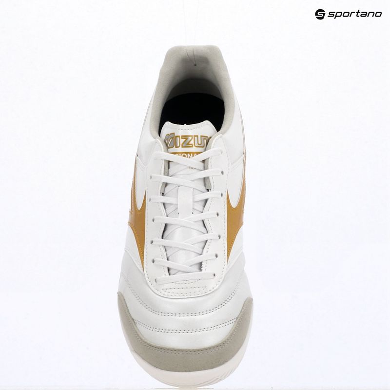 Kopačky Mizuno Morelia Sala Elite IN White/Football Gold/Galaxy Silver 12