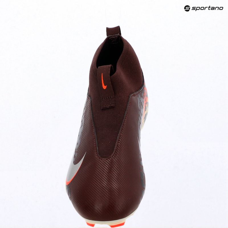 Dětské kopačky Nike United Jr. Mercurial Superfly 10 Academy MG burgundy crush/metallic silver 9