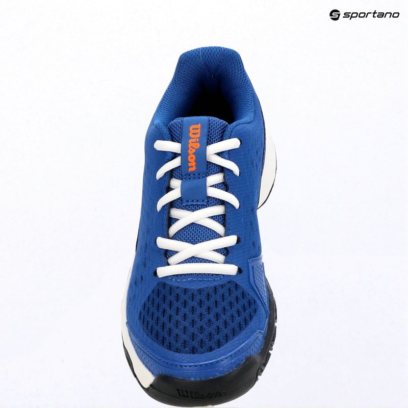 Dětské tenisové boty Wilson Rush Pro Ace L Jr déjà vu blue/orange tiger/white 9