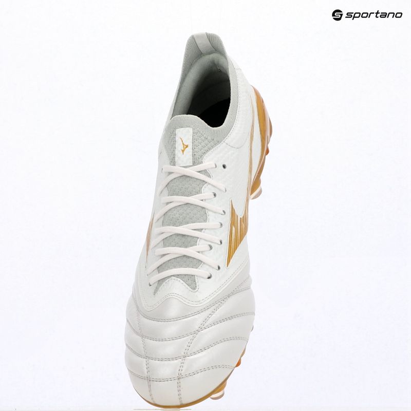Kopačky Mizuno Morelia Neo IV Beta Elite Mix white/mp gold/cool gray 3c 12
