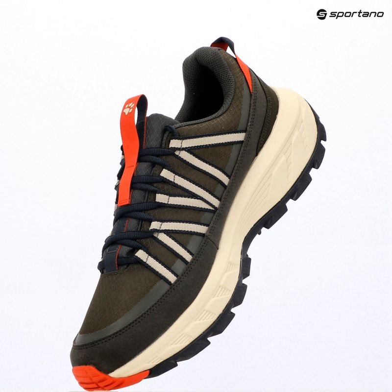 Pánské turistické boty Jack Wolfskin Wild Hike Texapore Low obsidian moss 17