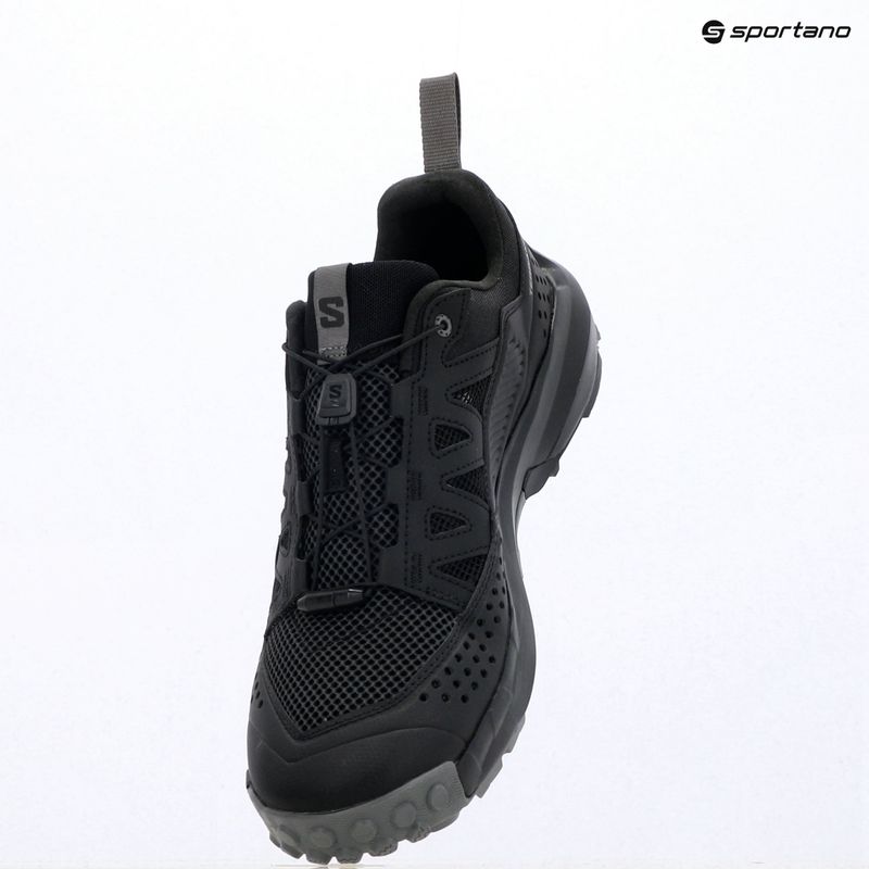 Pánské turistické boty Salomon Techamphibian 5 black/black/castlerock 10