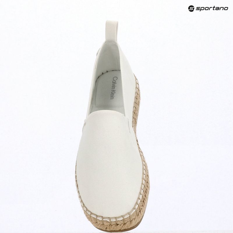 Dámské espadrilky Calvin Klein HW0HW02931 Oblique Canvas Off White 9