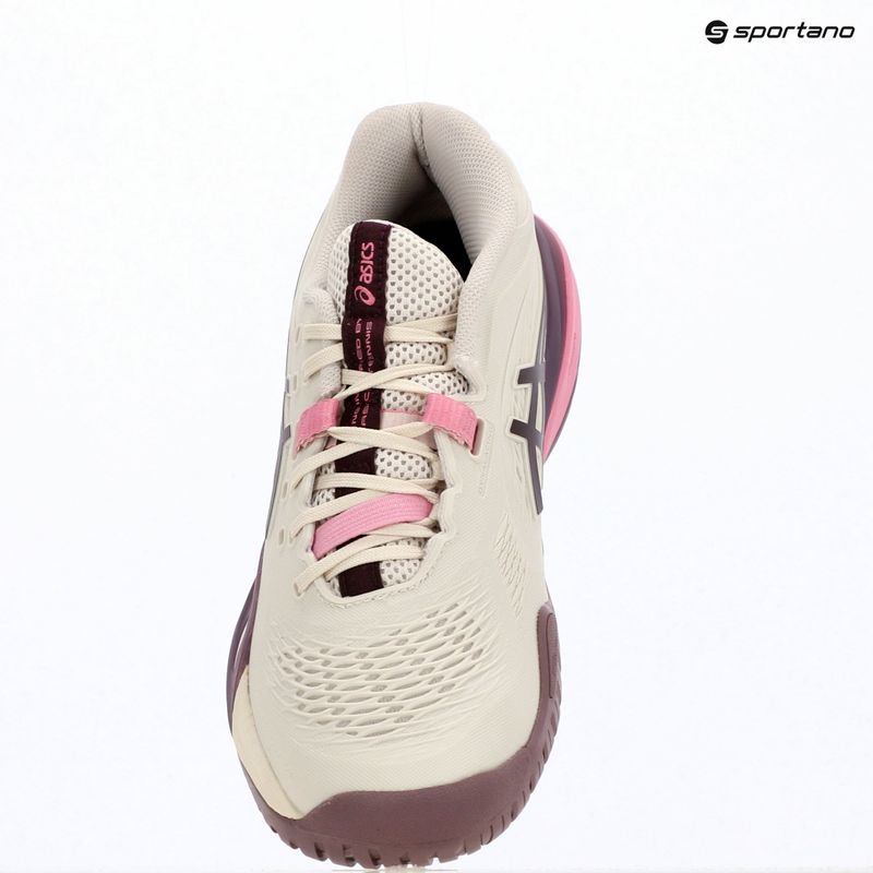 Dámské tenisové boty ASICS Gel-Resolution X soft oat/dark aubergine 9