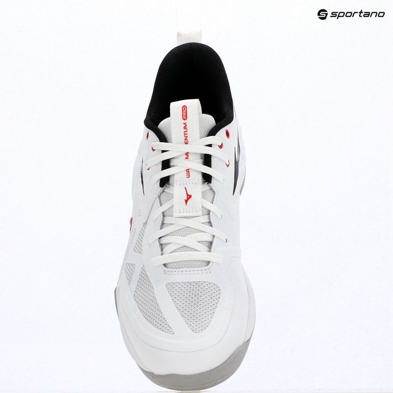 Volejbalové boty Mizuno Wave Momentum Pro white/black/fiery red 15