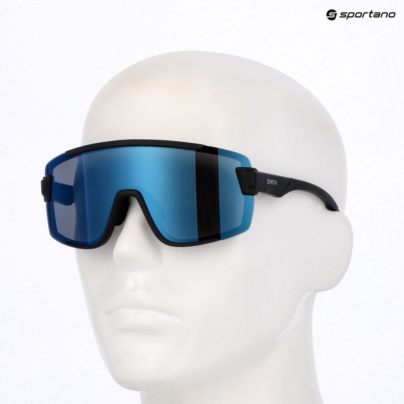 Sluneční brýle Smith Wildcat matte black/chrp polarized blue mirror/clear 5