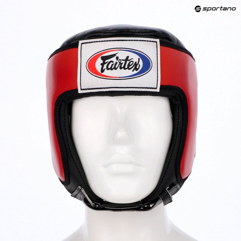 Ochranná helma Fairtex Muay Thai & Kickboxing Competition red 6