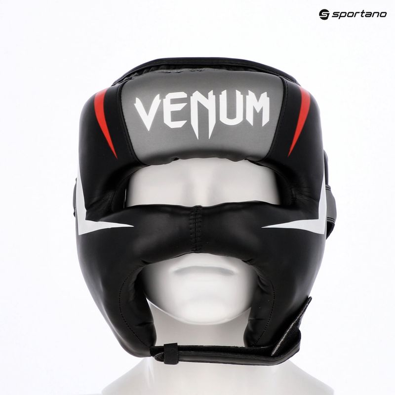 Boxerská helma  Venum Elite Iron black/red 3