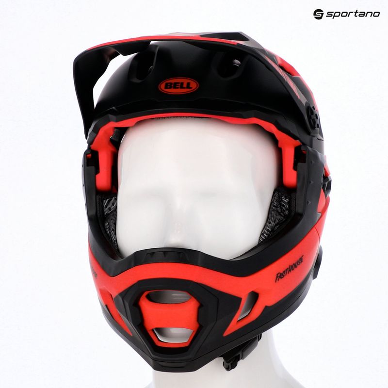 Cyklistická helma Bell FF Super DH MIPS Spherical fasthouse matte gloss red/black 7