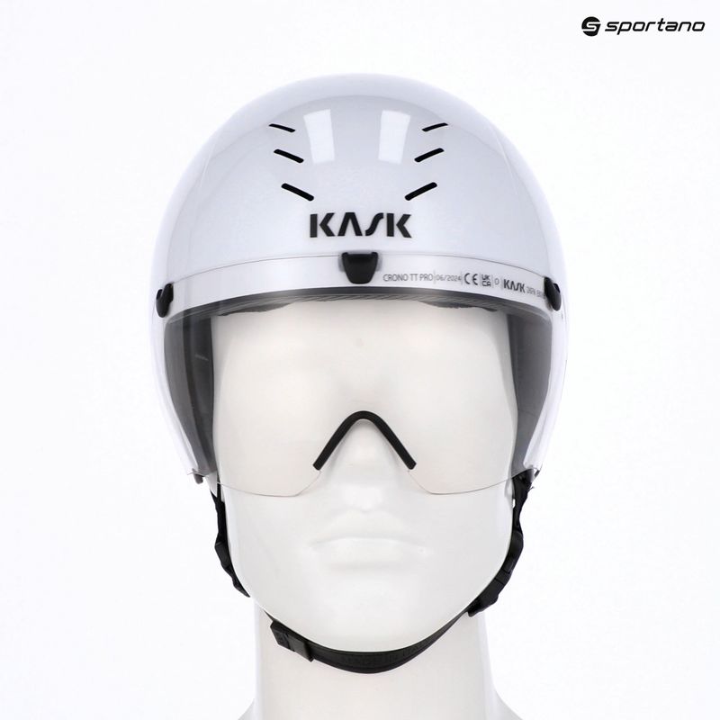 Cyklistická helma KASK Bambino Pro white/clear 19