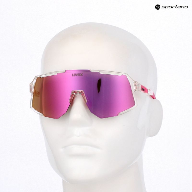 Sluneční brýle UVEX Sequenze clear/mirror pink 7
