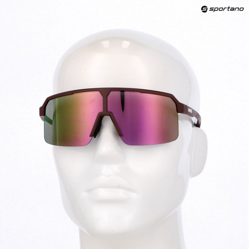 Sluneční brýle UVEX Ramp burgundy matt/mirror rose 7