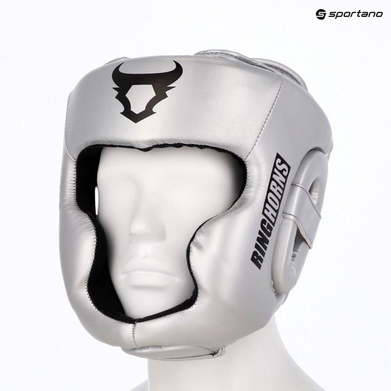 Boxerská helma Venum Ringhorns Charger Headgear silver/black 8