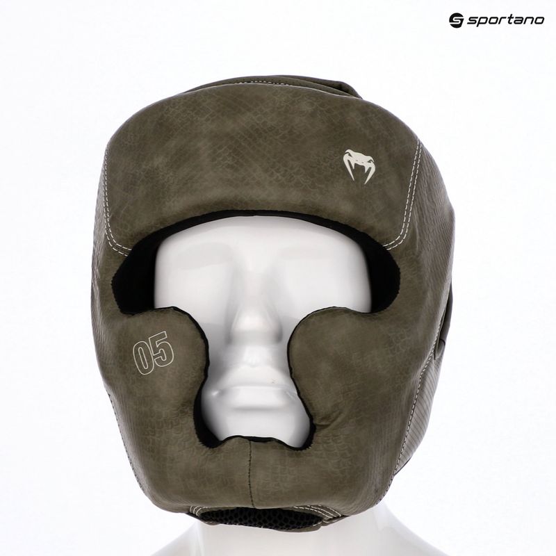 Boxerská přilba Venum Impact Evo Scales Headgear army green 14