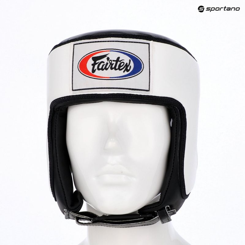 Boxerská helma Fairtex Muay Thai & Kickboxing Competition white 6