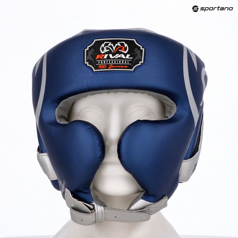 Boxerská helma Rival RHG100 Professional Headgear blue/silver 6