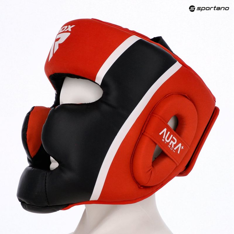 Boxerská přilba RDX Head Guard Aura Plus T-17 red 7