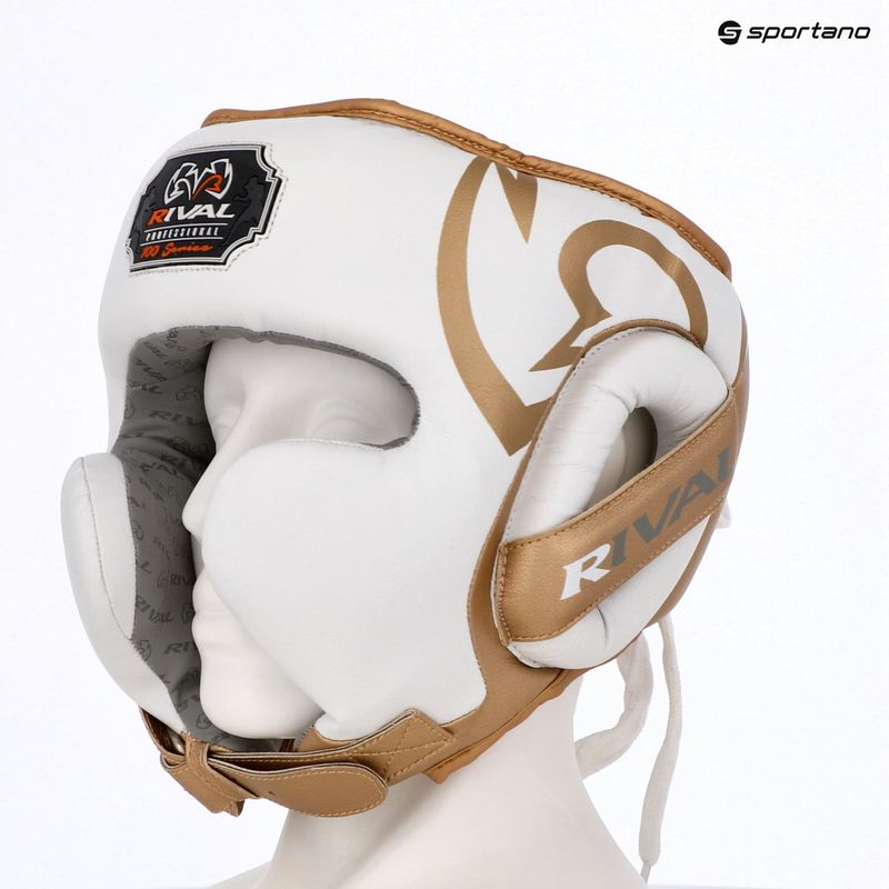 Boxerská helma Rival RHG100 Professional Headgear white/gold 6