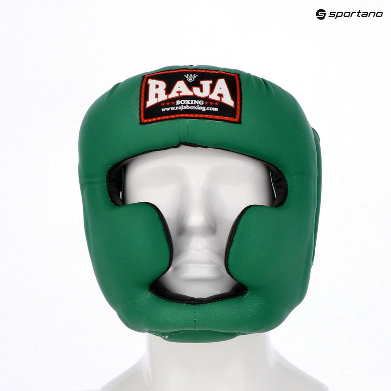 Boxerská helma RAJA BOXING Semi Leather green 5