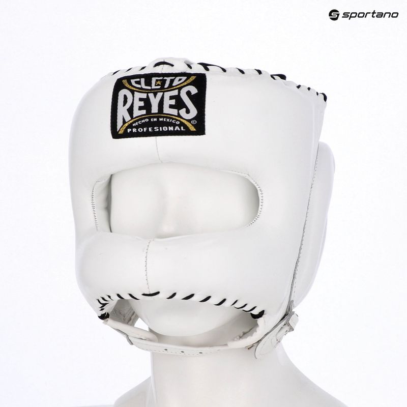 Boxerská přilba Cleto Reyes With Pointed Face Nylon Bar white 3