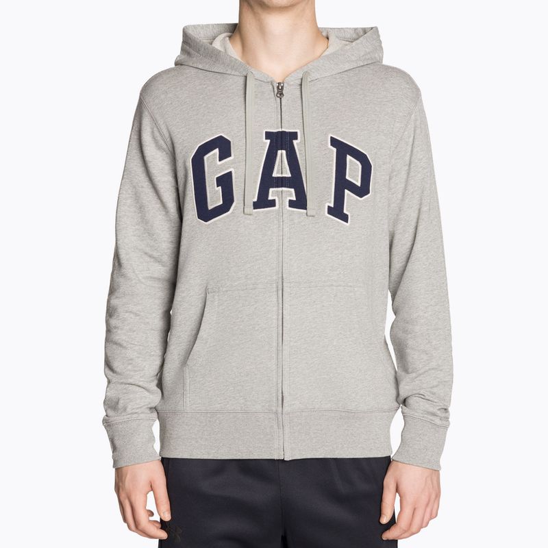 Pánská mikina GAP XLS FT Arch FZ HD b10 grey heather 2