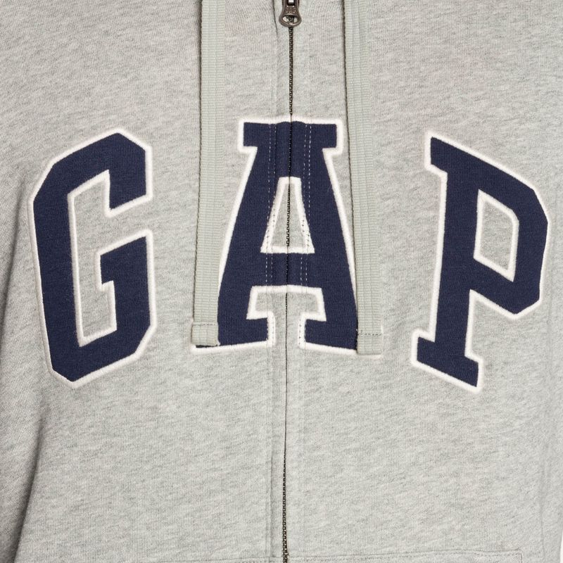 Pánská mikina GAP XLS FT Arch FZ HD b10 grey heather 4