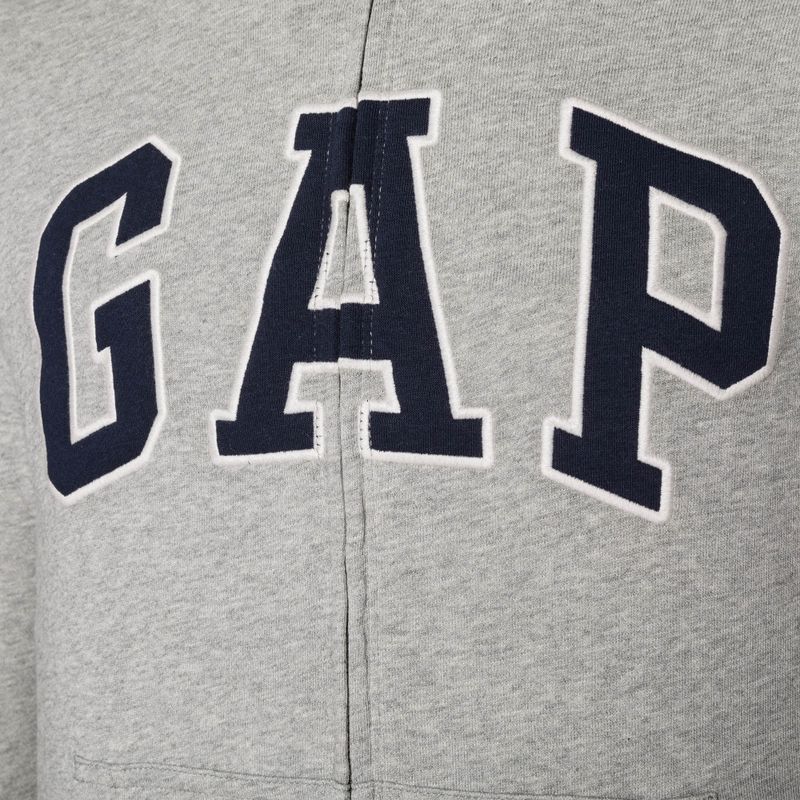 Pánská mikina GAP XLS FT Arch FZ HD b10 grey heather 7
