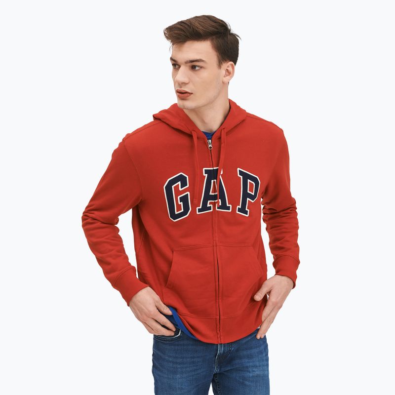 Pánská mikina GAP XLS FT Arch FZ HD lasalle red
