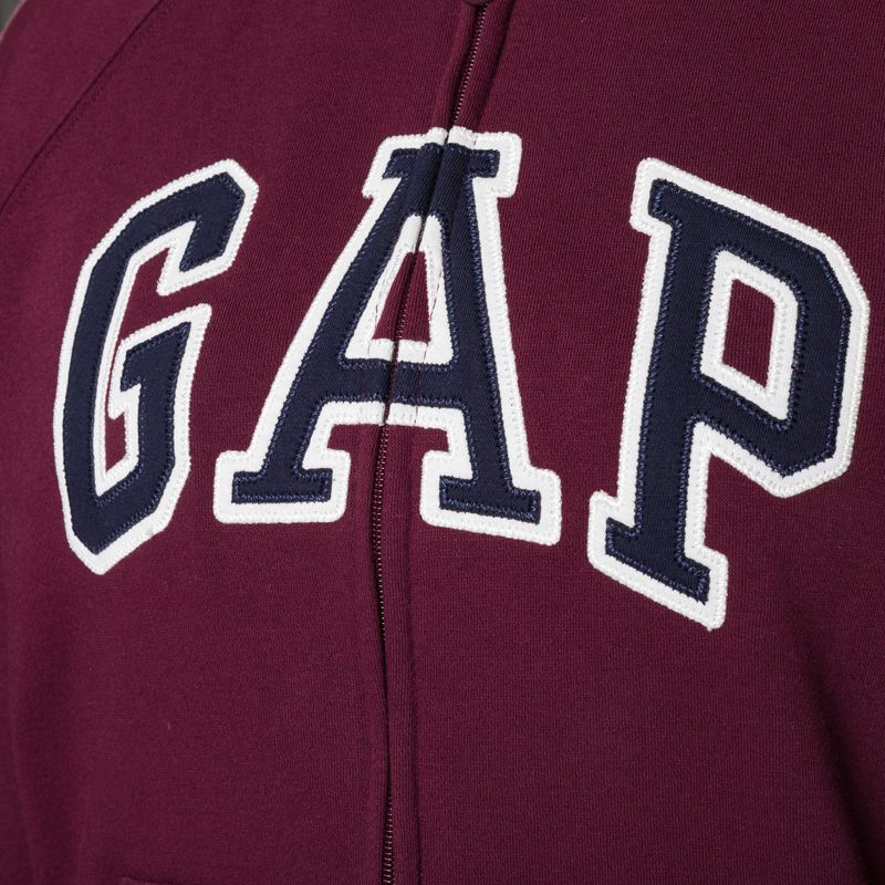 Dámská mikina GAP V-Gap Heritage FZ HD ruby wine 4