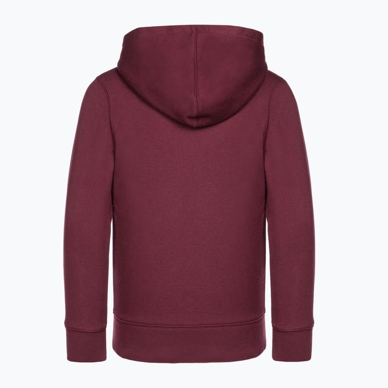 Dětská mikina GAP V-Fall Fash Logo FZ tmavě garnet red 2