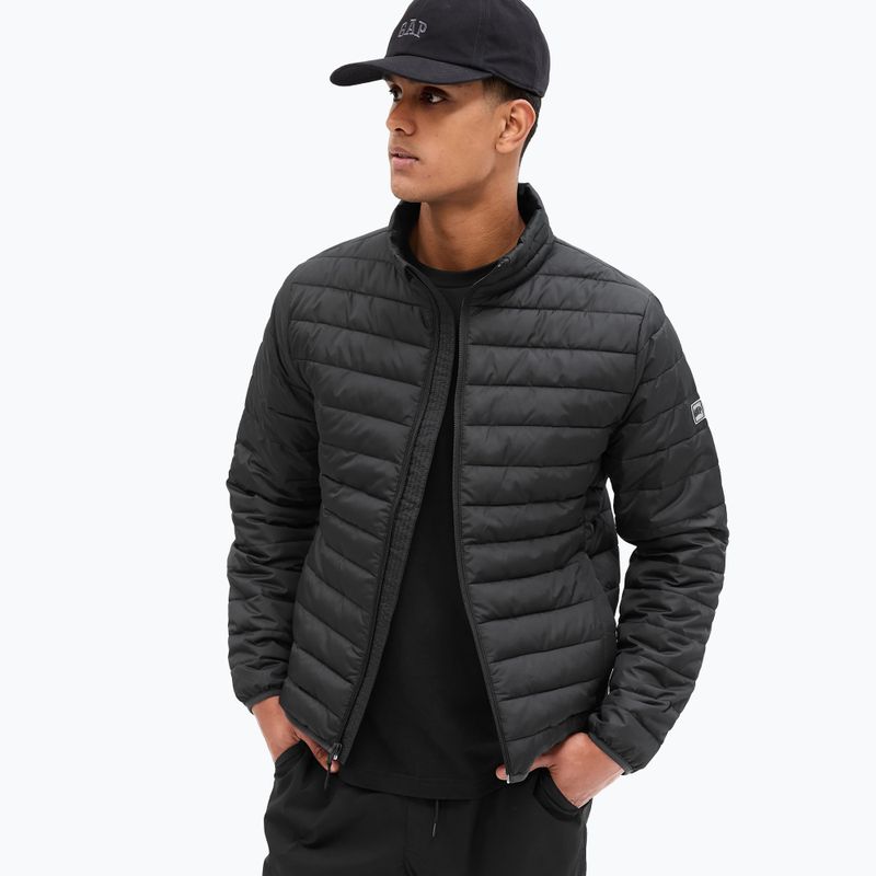Pánská bunda GAP V-Frch Logo LTWT Puffer true black